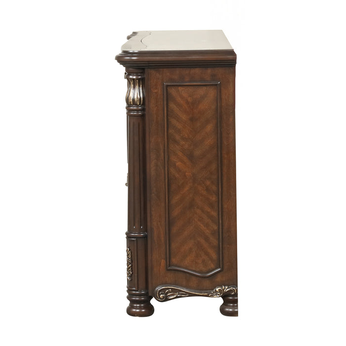 Bella Notte Dresser- Mahogany Brown