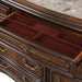 Bella Notte Dresser / Server Mirror- Mahogany Brown