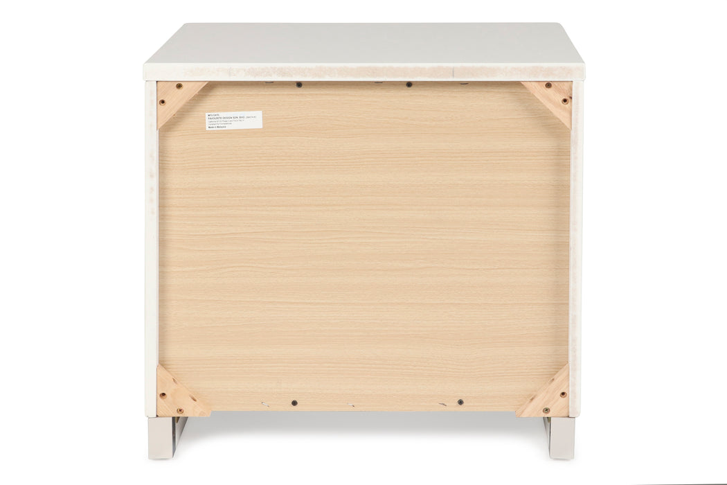 Sapphire Nightstand-White
