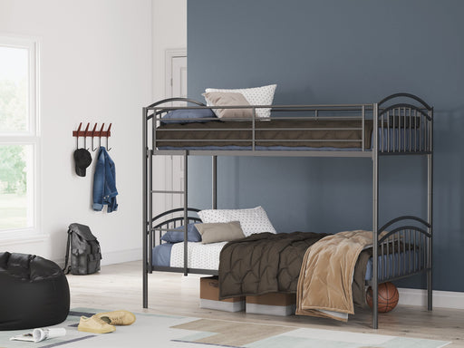 Lanceburg Bunk Bed with Ladder - Mattress & Furniture Super Center (Tampa, FL)