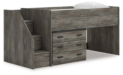 Frandern Loft Bed with Drawer Storage - Mattress & Furniture Super Center (Tampa, FL)