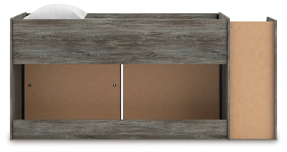 Frandern Loft Bed with Bookcase and Drawer Storage - Mattress & Furniture Super Center (Tampa, FL)