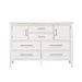 Andover 60" Dresser W/Doors-White