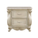 Monique Nightstand W/Marble Top-Champagne