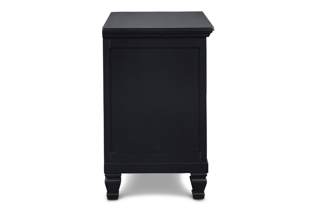 TAMARACK NIGHTSTAND- BLACK - Mattress & Furniture Super Center (Tampa, FL)
