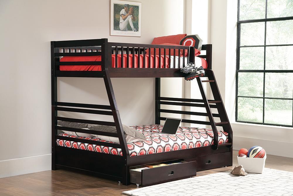 Ashton Twin Over Full 2-drawer Bunk Bed - Mattress & Furniture Super Center (Tampa, FL)