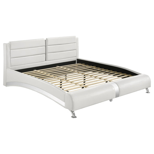 Jeremaine Upholstered Bed White - Mattress & Furniture Super Center (Tampa, FL)