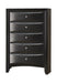 Briana Rectangular 5-drawer Chest Black - Mattress & Furniture Super Center (Tampa, FL)