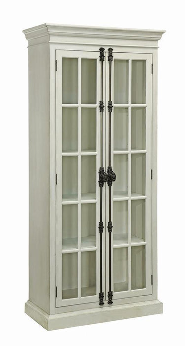 Toni 2-door Tall Cabinet Antique White