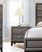 Watson 2-drawer Nightstand Grey Oak and Black - Mattress & Furniture Super Center (Tampa, FL)