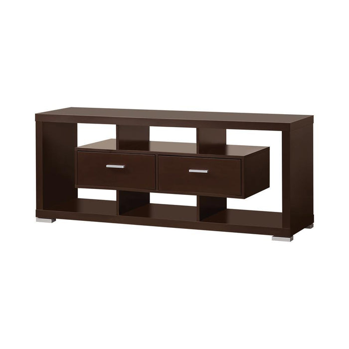 Casey 2-drawer Rectangular TV Console Cappuccino - Mattress & Furniture Super Center (Tampa, FL)