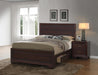 Kauffman California King, Eastren King, & Queen Panel Bed Dark Cocoa - Mattress & Furniture Super Center (Tampa, FL)