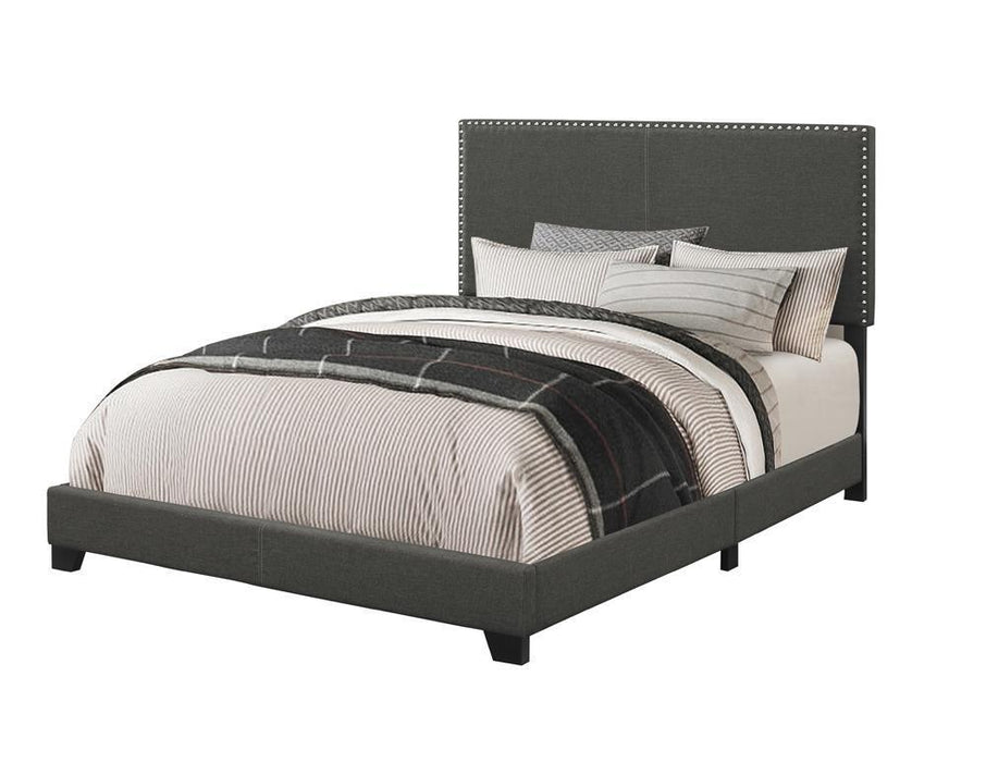 Boyd Upholstered Bed with Nailhead Trim - Mattress & Furniture Super Center (Tampa, FL)