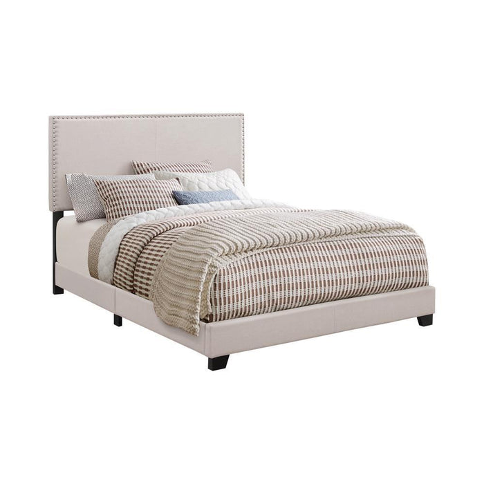 Boyd Upholstered Bed with Nailhead Trim - Mattress & Furniture Super Center (Tampa, FL)