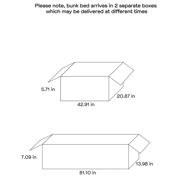Ryder Bunk Bed with Mattress - Mattress & Furniture Super Center (Tampa, FL)