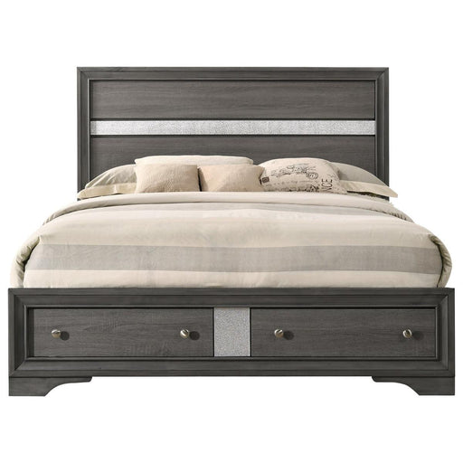 Crown Mark Regata King Storage Bed in Grey image