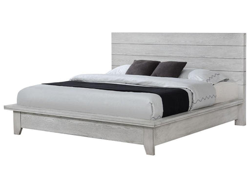 Crown Mark White Sands King Platform Bed in White image