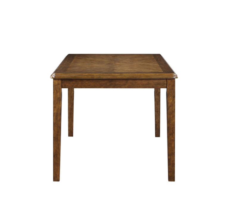 Gia 5 Pc 60" Dining Table & 4 Chairs-Brown