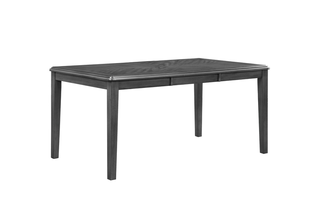 Gia 5 Pc 60" Dining Table & 4 Chairs-Gray