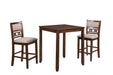 Gia 3 Pc 30" Storage Counter Table & 2 Chairs-Cherry