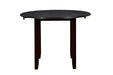 Gia 3 Pc 42" Drop Leaf Dining Table & 2 Chairs-Ebony