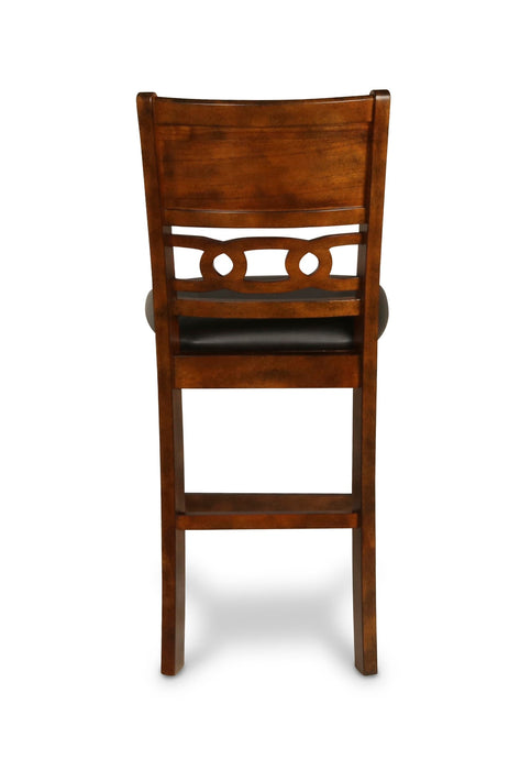 Gia 3 Pc 42" Counter Drop Leaf Table & 2 Chairs-Brown