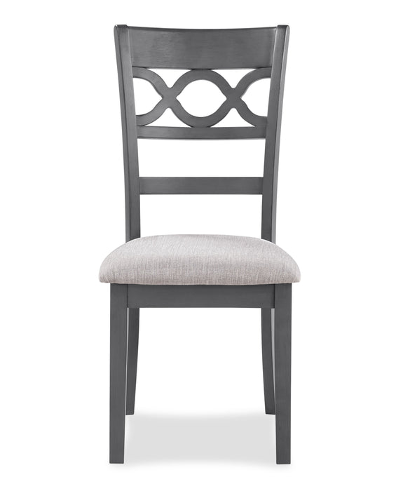 Cori Round Dining 5 Pc Set-Gray