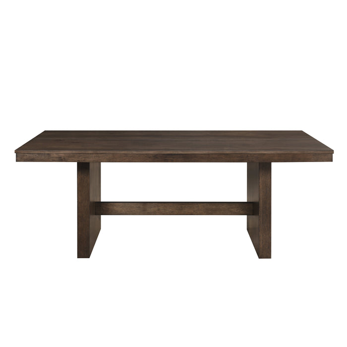 Kody Rectangle Dining Table Base-Dk Walnut