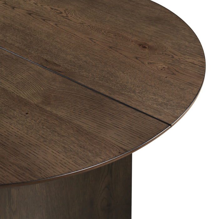 Kody 79" Oval Dining Table Top-Dk Walnut