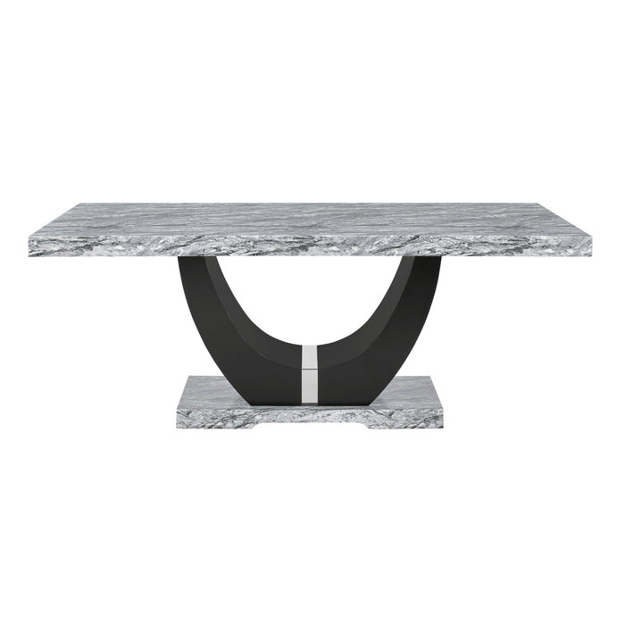 Lyra Dining Table Top And Base Bottom Marble