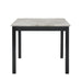 Celeste 5Pc 42" Marble Finish Counter Table & 4 Chairs-Black