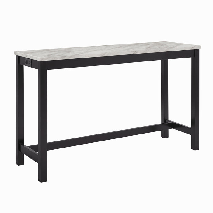 Celeste Theater Bar Table W/ 3 Stools-Gray