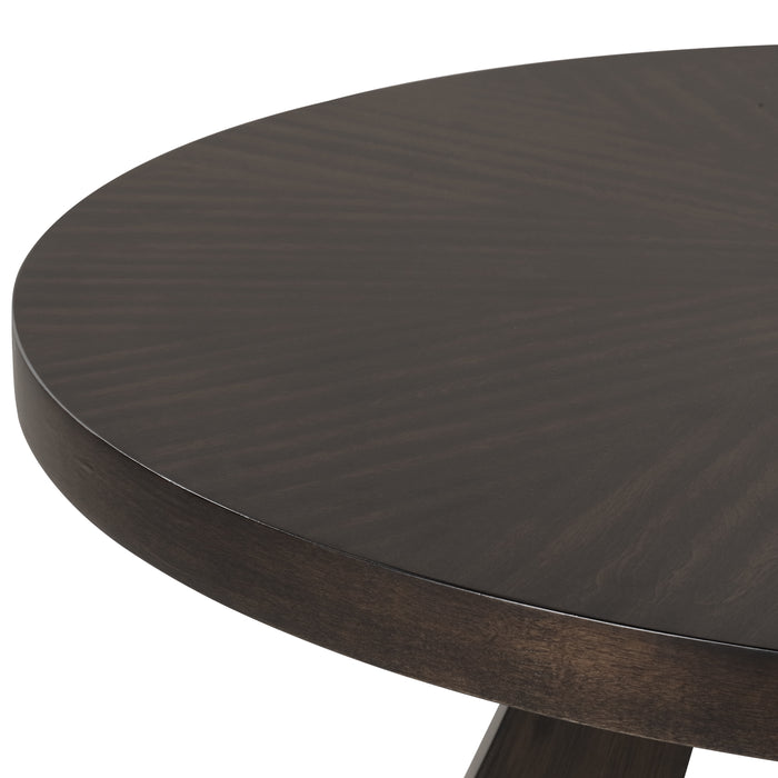 Chestnut Ridge 47" Round Table-Brown