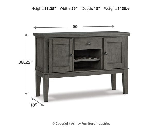Hallanden Dining Server - Mattress & Furniture Super Center (Tampa, FL)