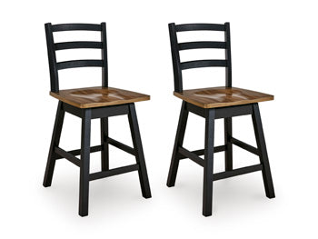 Wildenauer Counter Height Swivel Barstool - Mattress & Furniture Super Center (Tampa, FL)