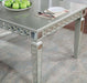 ADALIA Dining Table, Silver - Mattress & Furniture Super Center (Tampa, FL)