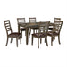 Adia 7 Pc Dinning Table Set Grey & Brown - Mattress & Furniture Super Center (Tampa, FL)