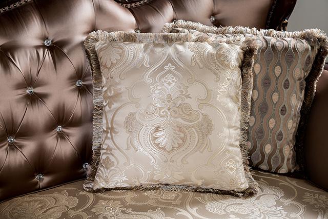 Albacete Loveseat Campage & Walnut - Mattress & Furniture Super Center (Tampa, FL)