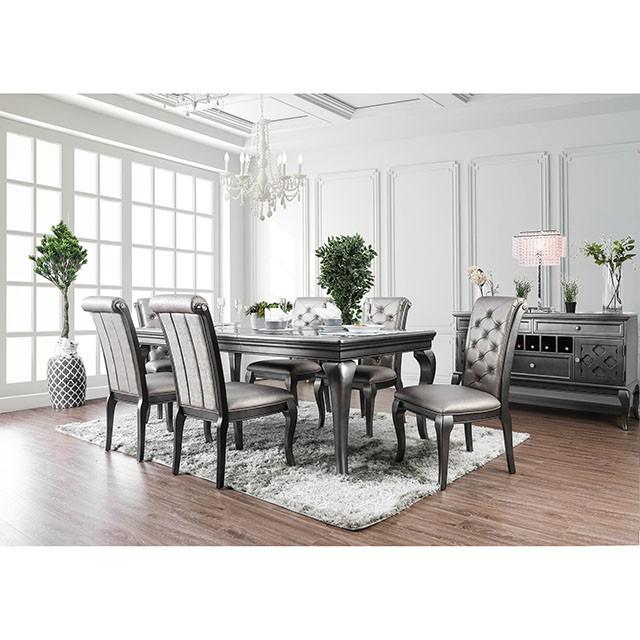 Amina Gray Dining Table - Mattress & Furniture Super Center (Tampa, FL)
