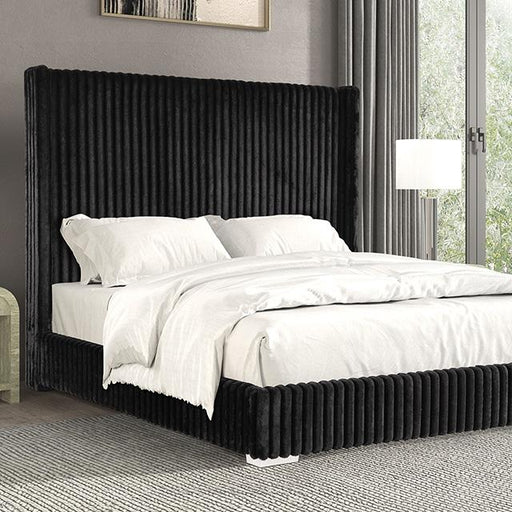 Cadwell Bed Black, Grey, Pink & White - Mattress & Furniture Super Center (Tampa, FL)