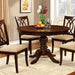 Carlisle Brown Cherry Round Dining Table - Mattress & Furniture Super Center (Tampa, FL)