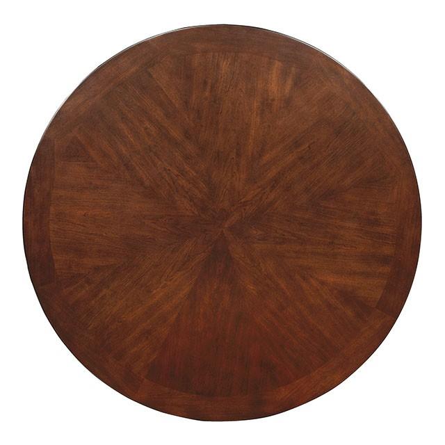 Carlisle Brown Cherry Round Dining Table - Mattress & Furniture Super Center (Tampa, FL)