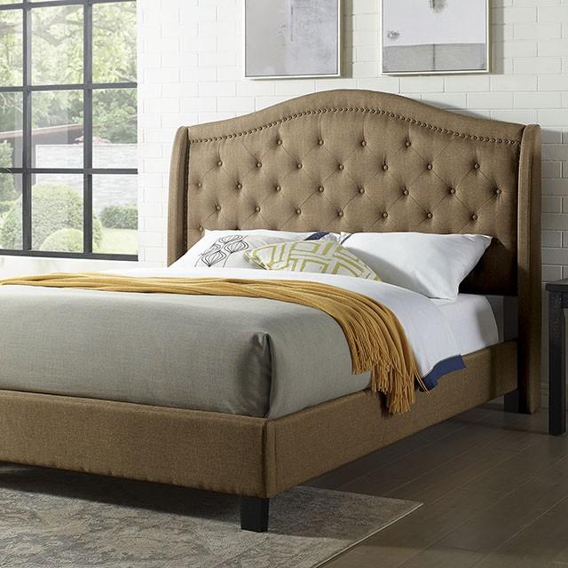 Carly Cal.King, E.King, Full, & Queen Bed Grey & Brown - Mattress & Furniture Super Center (Tampa, FL)