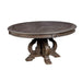 Arcadia Rustic Natural Tone Round Dining Table - Mattress & Furniture Super Center (Tampa, FL)