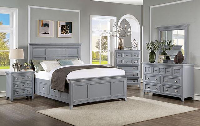 CASTLILE Mirror, Gray - Mattress & Furniture Super Center (Tampa, FL)