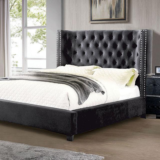 Cayla Bed Silver & Grey - Mattress & Furniture Super Center (Tampa, FL)