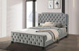 Charlize Bed Grey & Navy - Mattress & Furniture Super Center (Tampa, FL)