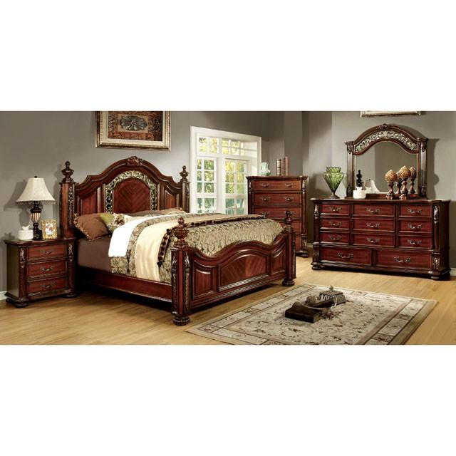 ARTHUR Brown Cherry Media Chest - Mattress & Furniture Super Center (Tampa, FL)