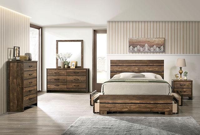 DUCKWORTH Dresser, Light Walnut - Mattress & Furniture Super Center (Tampa, FL)