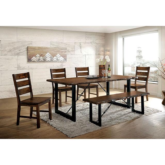 Dulce Dining Table Set Bench - Mattress & Furniture Super Center (Tampa, FL)